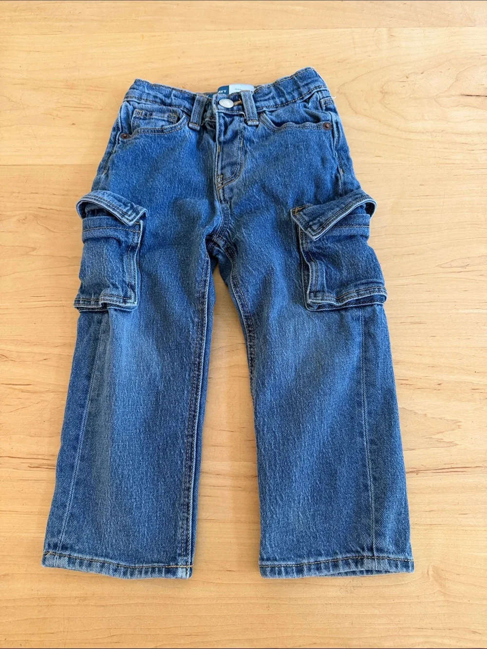 Old Navy Dark Blue Kids Cargo Denim Pants